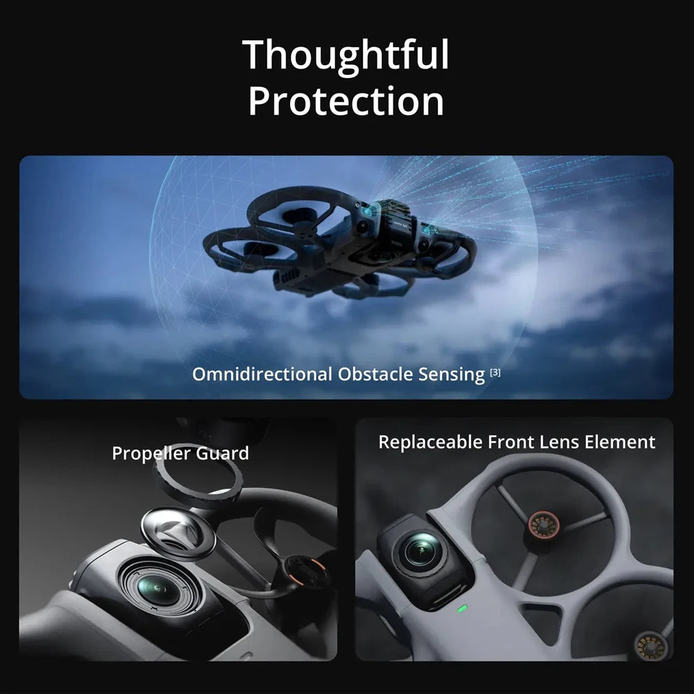 DJI Avata 360 Drone 1-Inch Sensor 8K HDR Panoramic Drone 4K Single Lens Mode 20km Range 4G Enhanced Transmission FPV Quadcopter Avata 360 Brand New