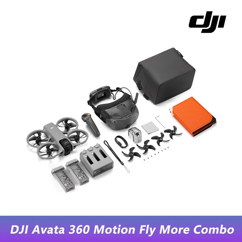 DJI Avata 360 Drone 1-Inch Sensor 8K HDR Panoramic Drone 4K Single Lens Mode 20km Range 4G Enhanced Transmission FPV Quadcopter Avata 360 Brand New
